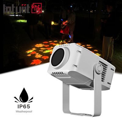 Dış Mekan Gobo Projektör 100w Reklam Projektörü Dönen Led Su Geçirmez IP65 Logo Gobo Projektör Işığı