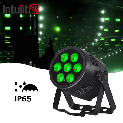 IP65 Su geçirmez Profesyonel Sahne DJ Disko Işıkları 7*20W RGBWA UV 6in1 LED Par Işıkları DMX512 Kontrolü ile