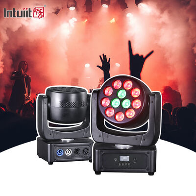 LED 12x8W Hareketli Baş Fener RGBW DMX 512 Ses Aktif Sahne Işıkları