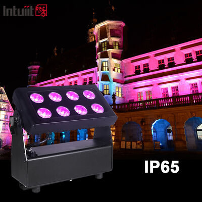 Led 8x15W RGBW Duvar Yıkama Otel Villa Dış Cephe Peyzaj LED Lamba Bina Aydınlatma Bahçe Peyzaj Dekorasyonu Dış Mekan İçin