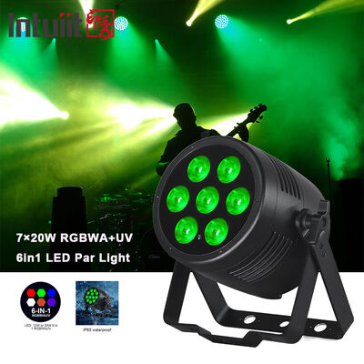 LED 7*20W RGBWA-UV 6-IN 1IP65 Su geçirmez Par LAMPARKLAR