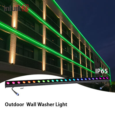 Dış IP65 LED Duvar Yıkama Işığı RGBW 24 * 2W 4-in-1 DMX512 Mimarlık Manzara Bina Dış Dekorasyon için Doğrusal Sahne Işık Çubuğu
