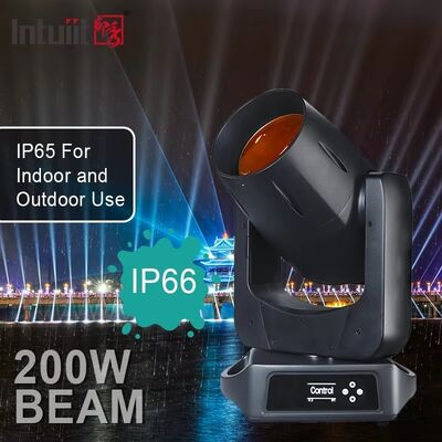 Dışarıdaki IP66 LED 200W ışın hareketli baş ışığı Gece Kulübü DJ Disko Gösteri Dışarıdaki düğün partisi için keskin ışın sahne etkisi aydınlatması