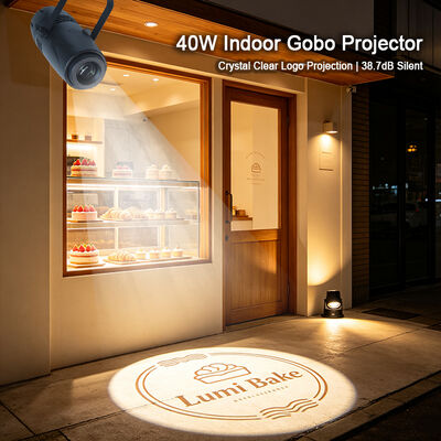 40W LED Gobo Logo Projeksiyonu Ticari Reklam Projeksiyon Işığı