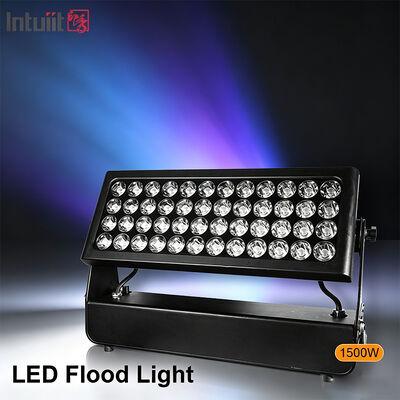 1500W Yüksek Güçlü RGBW 4in1 LED Sahne Sel Işığı DMX512 Tiyatro TV Stüdyo Konser Olay Yıkama Işıklandırması