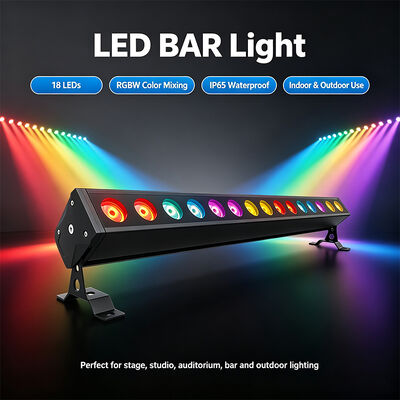 16x5W RGBW 4-in-1 IP65 Outdoor LED Linear Wall Washer — 82W DMX512 Waterproof Wash Light for Building, Bridge & Landscape