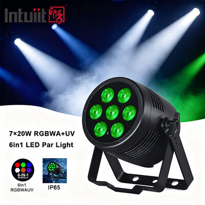 7x20W RGBWA + UV 6-in-1 IP65 Dışarıdaki LED PAR Işığı