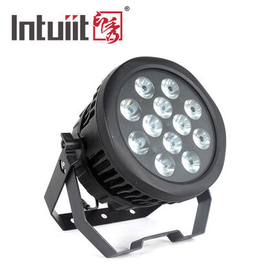 12 * 10W RGBW 4'ü 1 Arada IP65 LED Par, Etkinlik Gösterisi Dış Mekan İçin Sahne Işıkları