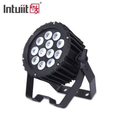12x3W 4'ü 1 Arada RGBW LED Dış Mekan Uplight IP65 Dj Sahne Par Işık Otomatik Koşu