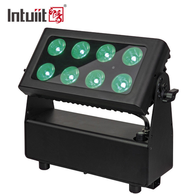 8*10W RGBWA IR Kontrol LED Sahne Işıkları Akülü Kablosuz Şehir Renkli Yıkama Aydınlatma Projektörü