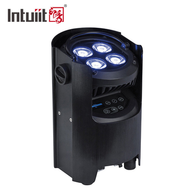 Sahne Partisi Pili Kablosuz Uplight Par 4x12w RGBWAUV 4'ü 1 Arada Dj Par Işık IR Uzaktan Wifi Kontrolü