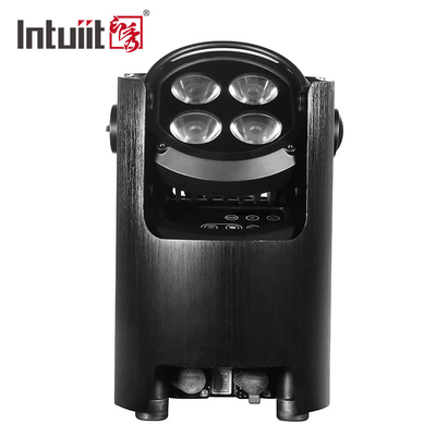 Su geçirmez Wifi Led Par Işıklar 4x12w RGBW Kablosuz Dmx Akülü Uzaktan Kumanda