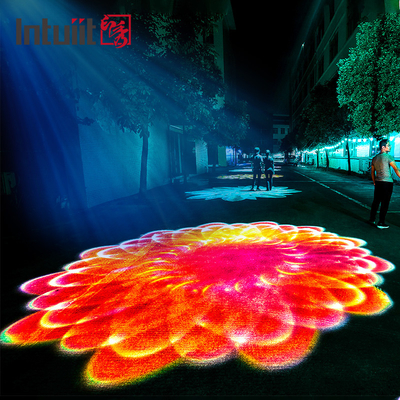 400W LED Su Dalgası Gobo Işık Projektörü Dinamik Logo Dış Mekan Sokak Peyzaj Reklam Işığı