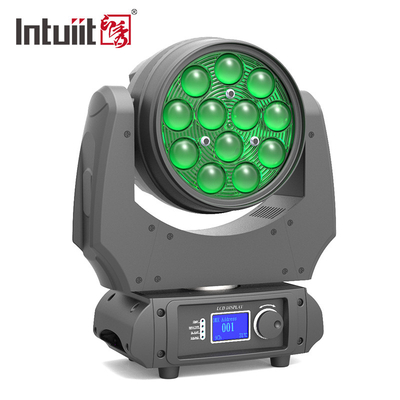 12x10w Zoom Wash LED Işın Dj Club Dmx Parti Sahne Işığı İçin Hareketli Kafa Işığı