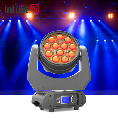 RGBW 4 - In - 1 Yakınlaştırma 5-60 Derece LED Işın Hareketli Baş Işığı Geniş Açı 12x10W