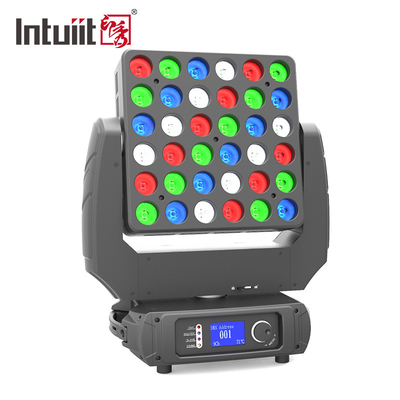 Sahne Performansı için 6*6 Piksel Matris Hareketli Kafa 36x10W RGBW