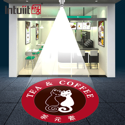 60W Led Döner Reklam Gobo Işık Açık HD Düğün İçin Özel Desen Logo Projektörü Hoş Geldiniz